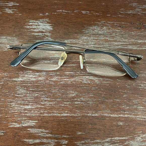 Dr. Dean Edell power +1.25 titanium half rim eyeglasses readers - Picture 2 of 15